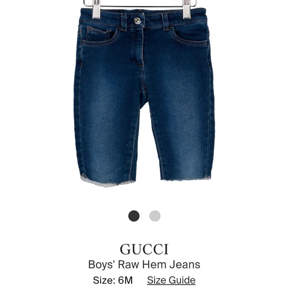 Gucci raw hem shorts *sold*on*mercari*